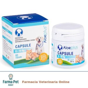 ALOEPLUS CAPSULE CANI GATTI 0-10KG con Aloe Arborescens e Carota sono un potente rimedio naturale hanno effetti positivi sulla salute del cane e gatto