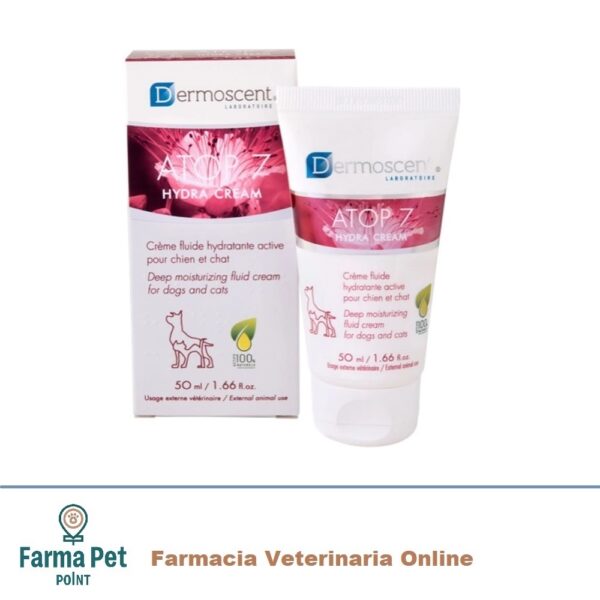 ATOP 7 HYDRA CREAM 50ML Crema fluida idratante per cani e gatti. Rinforza la barriera cutanea, idrata e nutre a lungo la cute secca a tendenza allergica