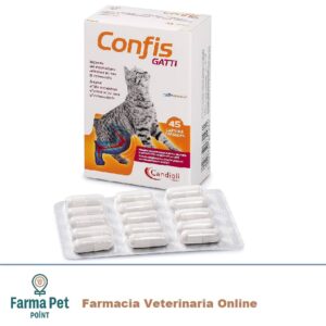 CONFIS GATTI 45 CAPSULE Mangime complementare dietetico destinato a particolari fini nutrizionali per gatti. Per le articolazioni e apparato osteoarticolare