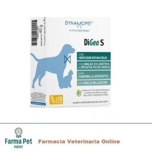 DìGea S è un alimento complementare studiato per coadiuvare le normali funzioni gastriche di cane e gatto