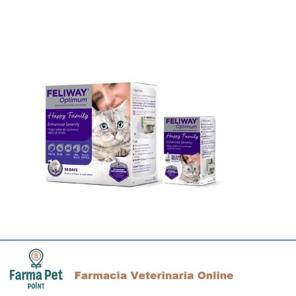 FELIWAY OPTIMUM DIFFUSORE E RICARICA 48ML è la migliore soluzione proposta da FELIWAY per aiutare a risolvere tutti i comuni segni di stress del gatto