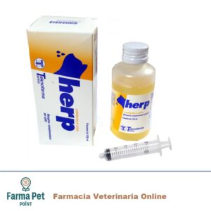 HERP MANGIME COMPLEMENTARE 120ML Per integrare la dieta in Lattoferrina e Lisina nei gatti soggetti a pressione infettiva (come ad esempio nei portatori di Herpes Virus e Calici Virus)