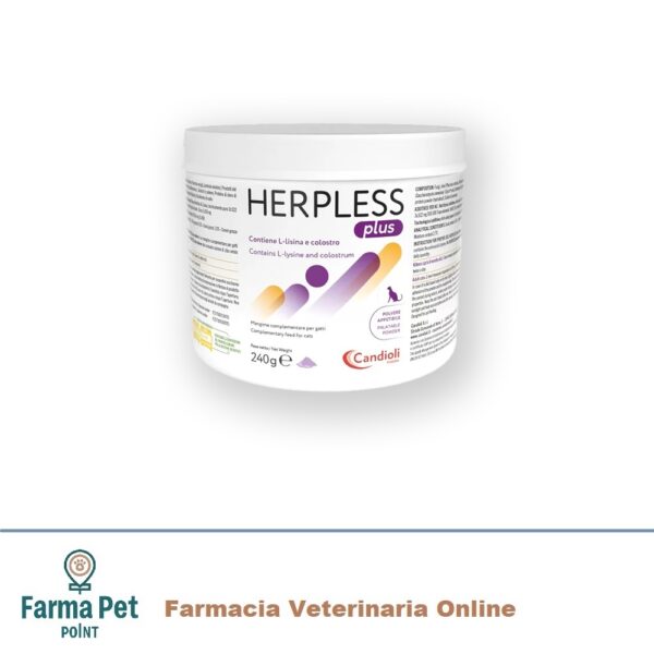 HERPLESS PLUS GATTO POLVERE APPETIBILE 240G