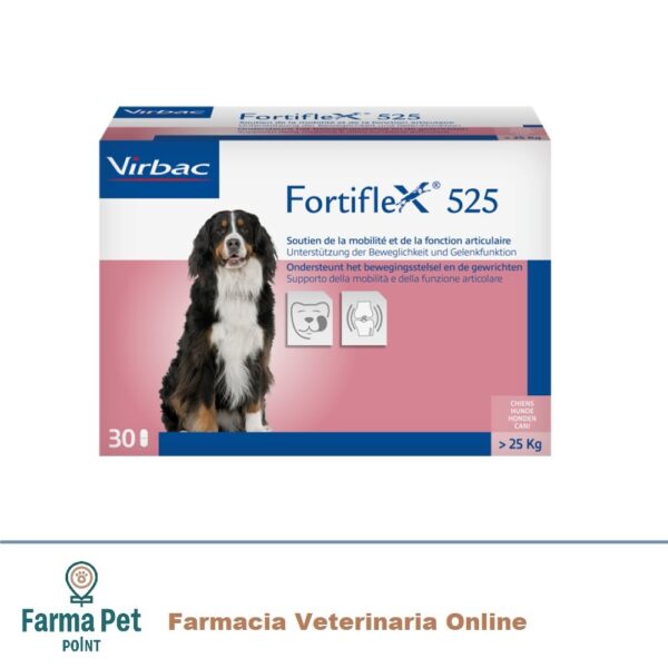 FORTIFLEX 30 COMPRESSE 525MG Supplemento nutrizionale appetibile e condroprotettore per cani e gatti.