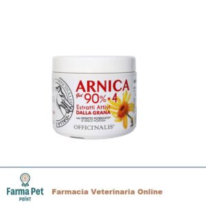 Officinalis Arnica Gel 90 % per cavalli specifico per muscoli e tendini. La concentrazione al 90% di estratti di Arnica è garantita grazie al brevetto